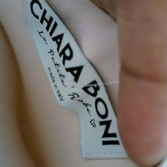 Chiara Boni made in Italy Metallic Gold Gown Size 0 Long Evening Pleated Waist D - Picture 10 of 12